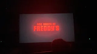 Five Nights At Freddy’s Cinema audience reaction Opening night