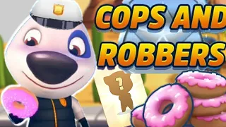 Talking Tom Gold Run COPS AND ROBBERS event Deputy Hank vs Roy Raccoon + Lucky Card Gameplay