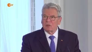 Gauck: "Integration nur gemeinsam möglich" - Aufruf, Flüchtlingen zu helfen - ZDF heute