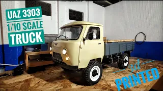 UAZ Buhanka 3303 1:10 3d Scale Truck ist fertig/УАЗ головастик 3303 готов