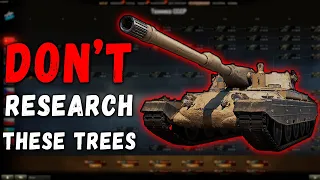 TOP 5 WORST TECH TREES FOR BEGINNERS || WoT