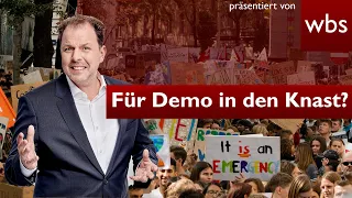 Neues drastisches Versammlungsgesetz: Bald für Demo in den Knast? | Anwalt Christian Solmecke