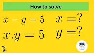 Algebra Math Simplification | Find the Value Of X, Y