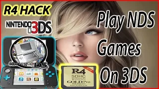 How To Run NDS Games On Your Nintendo 3DS WIth R4 GOLD PRO Flash Card