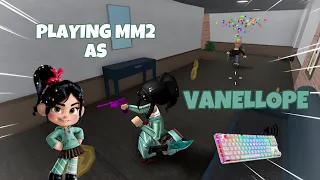 VANELLOPE DESTROYS TEAMERS IN MM2 + GAMEPLAY (KEYBOARD ASMR)