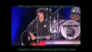 Green Day   21 Guns En vivo  Live  Subtitulado en español  with lyrics