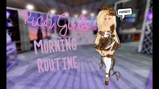 Rich Girls Morning Routine (Royale high Roblox)