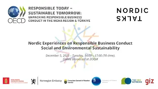 Nordic Talks - Responsible Business Conduct and Experiences from the Nordics, OECD Istanbul