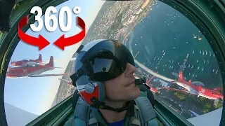 Akrobatik-Flug: Fliege mit dem PC-7 TEAM über das Züri Fäscht 2019 (Zürich) I 360-Grad-Video