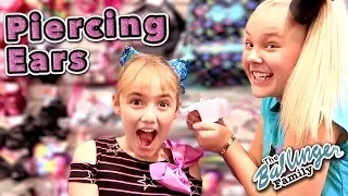 First Time GETTING EARS PIERCED! ~ w/ JoJo Siwa