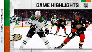 Stars @ Ducks 3/31 l NHL Highlights 2022