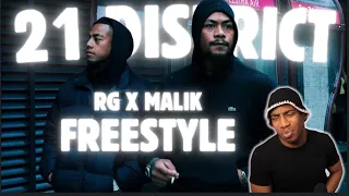 21 DISTRICT :  FREESTYLE  RG X MALIK ( REACTION ) #roadmandanger2