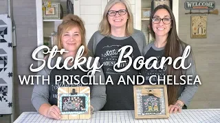 How to use Sticky Board to wrap Cross Stitch project around edges | Fat Quarter Shop