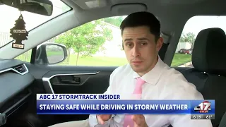 What to do if caught driving through storms