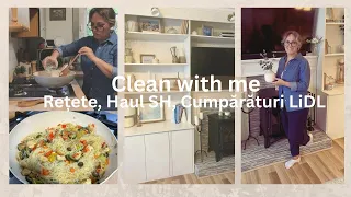 Daily Vlog!Gătim rețete sănătoase|Haul LIDL +SH| Curățenie în casă și update grădină| Clean with me