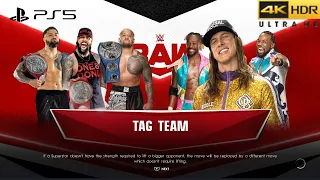 WWE 2K22 (PS5) - MATT RIDDLE & THE NEW DAY vs THE BLOODLINE | RAW, NOV. 7, 2022 (4K 60FPS HDR)