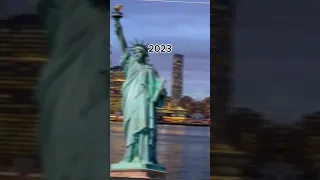 STATUE OF LIBERTY over the years 🇺🇸 (1876-2023) #shorts#geography#history