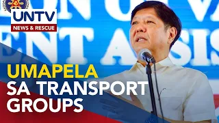 PBBM sa transport groups: Huwag nang ituloy ang planong tigil-pasada