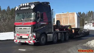 4K| Volvo FH16 750 XXL 8x4 Transports The Main Part Of A CAT 6015 Excavator