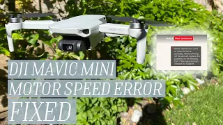 DJI Mavic Mini: Motor Speed Error FIX - 3 METHODS (Code 30246)