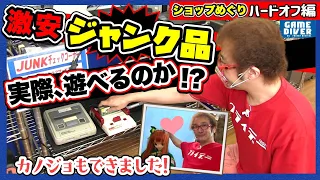 ハードオフの激安ジャンク品は実際に動くのか!?【ショップめぐり】【フジタのゲームダイバー】