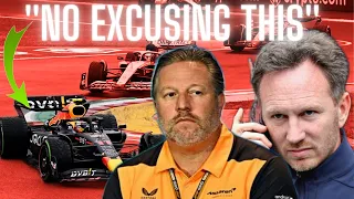 Redbull hit with a BOMBSHELL as Zak Brown has his say with FIA