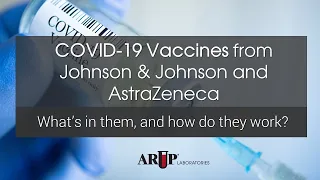 The COVID-19 Vaccines from Johnson & Johnson and AstraZeneca: What's in Them and How Do They Work?