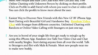 Best Live Video Chat App for iPhone   Talk to Strangers Around the World