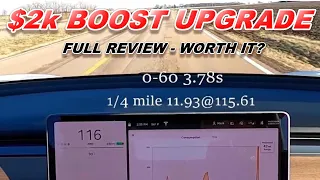 Model 3 Acceleration Boost Full Review Before/After 0-60 1/4 mile