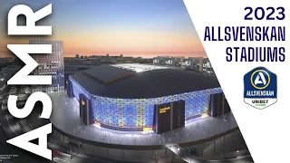 Football Stadiums in the Swedish Allsvenksan 2023 [ASMR Football / Soccer]