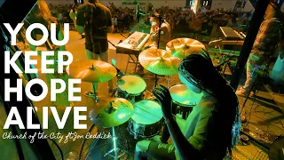 You Keep Hope Alive | Worship Drum Cover | Church of the City ft. Jon Reddick #girlondrums