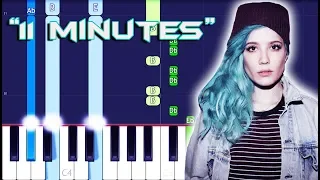 YUNGBLUD, Halsey - 11 Minutes ft. Travis Barker Piano Tutorial EASY (Piano Cover)