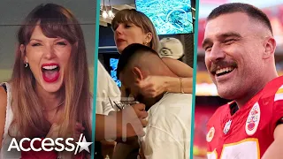 Taylor Swift Gets COZY w/ Travis Kelce At Postgame Party