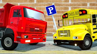 Billy and Peter Can't Share a Parking Space? | Wheel City Heroes (WCH) Police Truck Cartoon