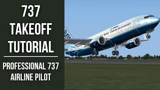 737 Takeoff Tutorial - Professional 737 Airline  Pilot - PMDG