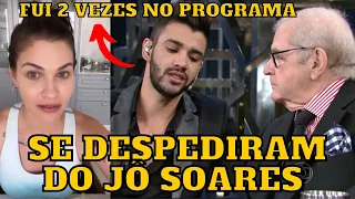 Gusttavo Lima e Andressa Suita se DESPEDEM do apresentador Jô Soares “Era muito fã”