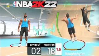 Nba 2k22 Heart Thumping 2v2 park game!!! W/ My Jack Of All Trades build!!!