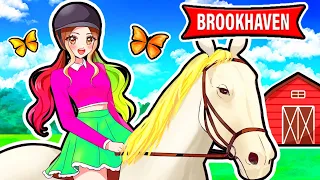 Bella & Friends Go HORSEBACK RIDING in Brookhaven RP!