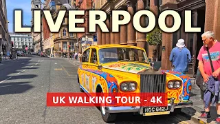 Liverpool City Centre Walking Tour - Summer 2023 - 4K