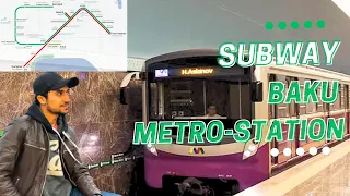 Subway in Baku | Baku Metro Station | European Structured Subway | Muhammad Mubasshir | Meagonistic