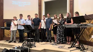 «…Упованье моё на Тебя…» ￼ teens choir, Gospel ministry Church of Anderson