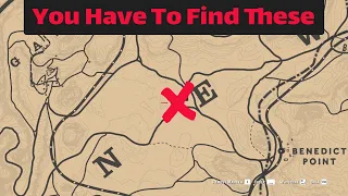 All the hidden gold of the game that you can find on the map - RDR2