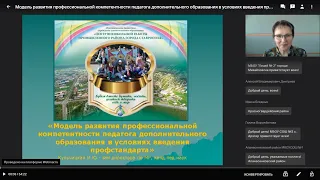 Модель развития профессиональной компетентности педагога дополнительного образования