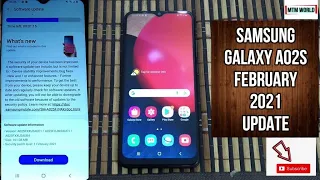 SAMSUNG GALAXY A02s FEBRUARY 2021 SOFTWARE UPDATE HAS RELEASED