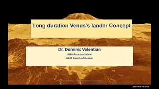 Long duration Venus’s lander concept AIAA LA  LV 2023 Octr 7