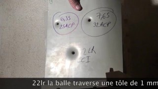 6.35/25ACP VS 7.65/32ACP VS 22 lr Penetration Test