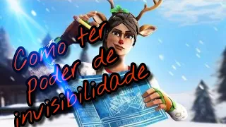 COMO TER PODER DE INVISIBILIDADE NO MODO CRIATIVO DO FORTNITE/TUTORIAL CRIATIVO #1