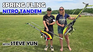 Nitro Heli Tandem Flight // SPRING FLING 2024 // with STEVE YUN