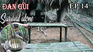 Thử thách 15 ngày sinh tồn một mình trong rừng mưa | Rừng nhiệt đới | EP 14- Handmade Bamboo Basket