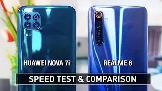 Huawei Nova 7i vs Realme 6 SPEED TEST